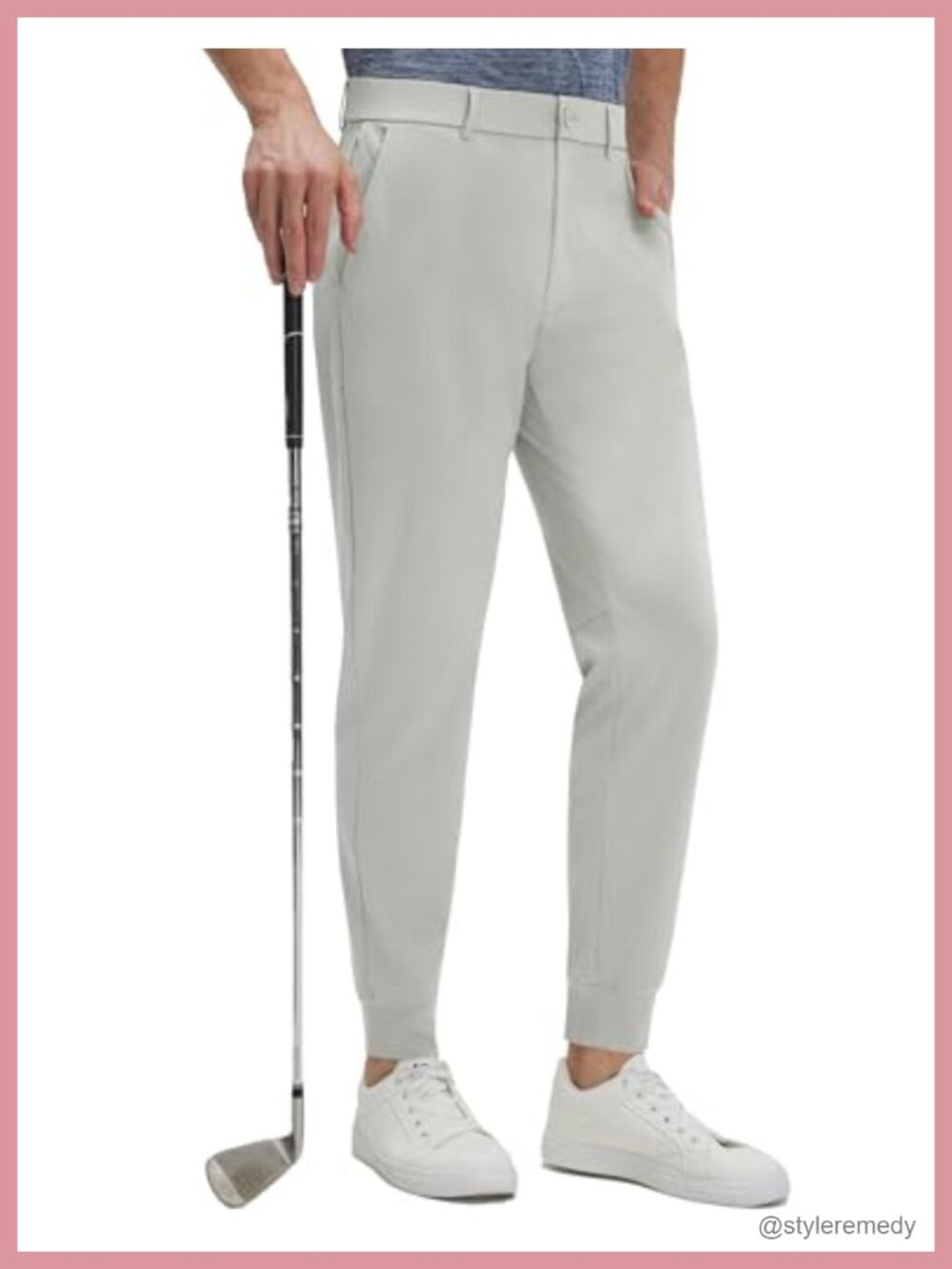 Men's Golf Joggers with 5 Pockets, 4-Way Stretch Sweatpants for Athletic Wear